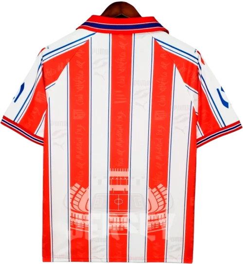 camiseta atlético de madrid 1996 reverso