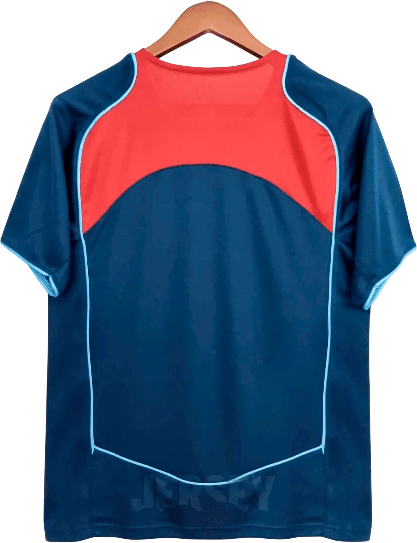 camiseta atlético de madrid 2004 visitante reverso