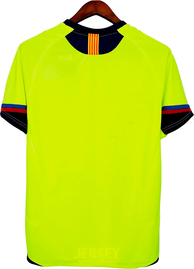 camiseta retro barcelona 2005-06 visitante reverso