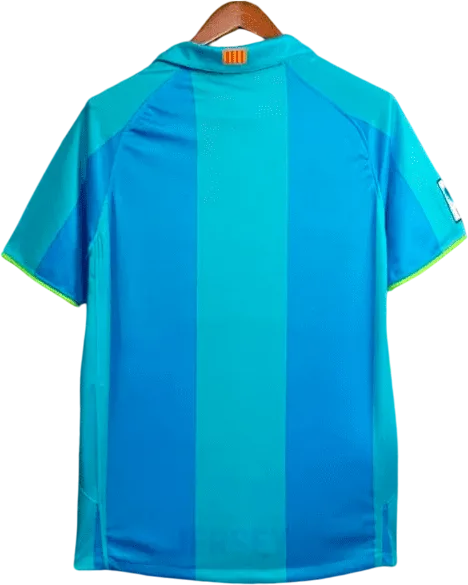 camiseta retro barcelona 2007-08 visitante reverso