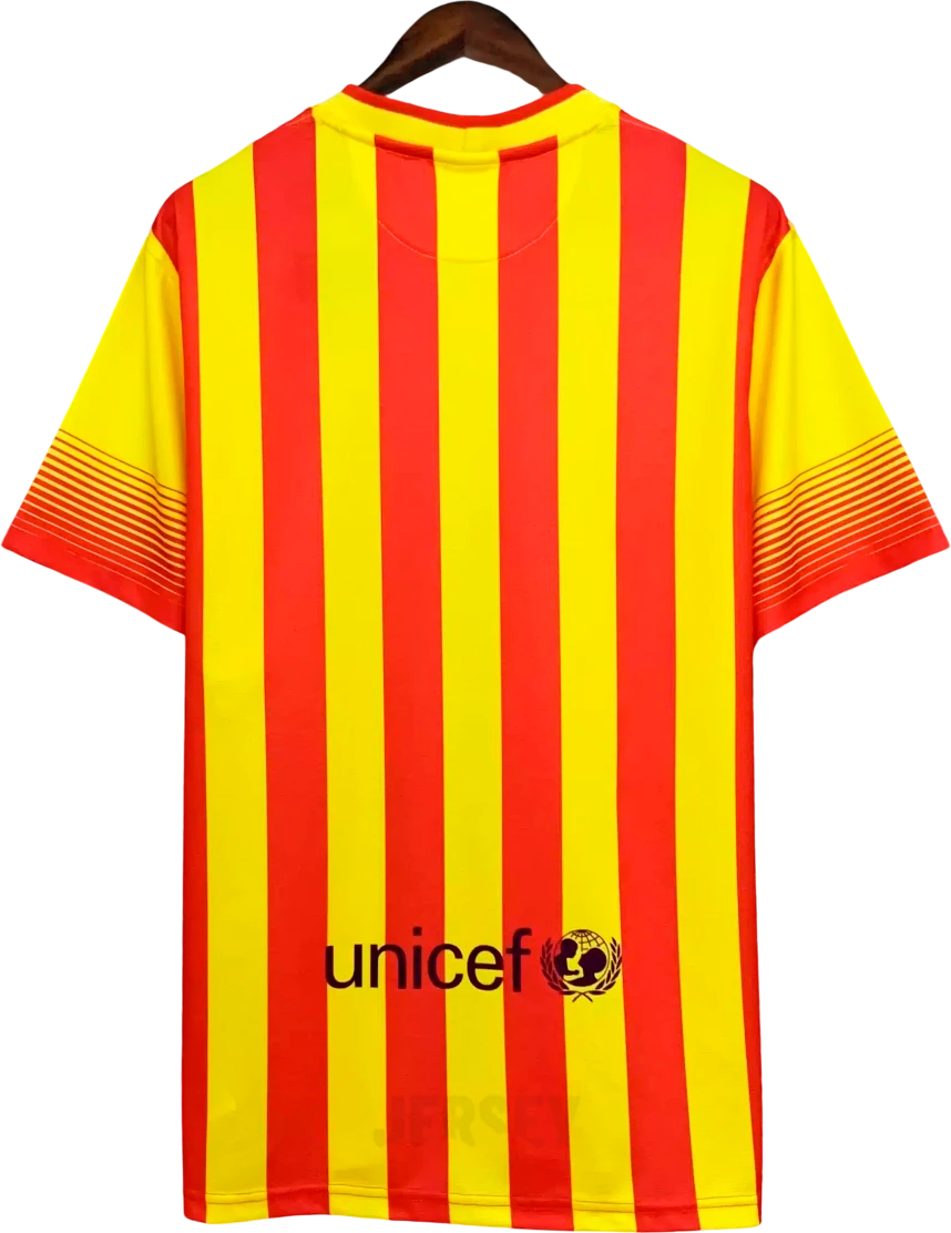 camiseta retro barcelona 2013-14 visitante reverso