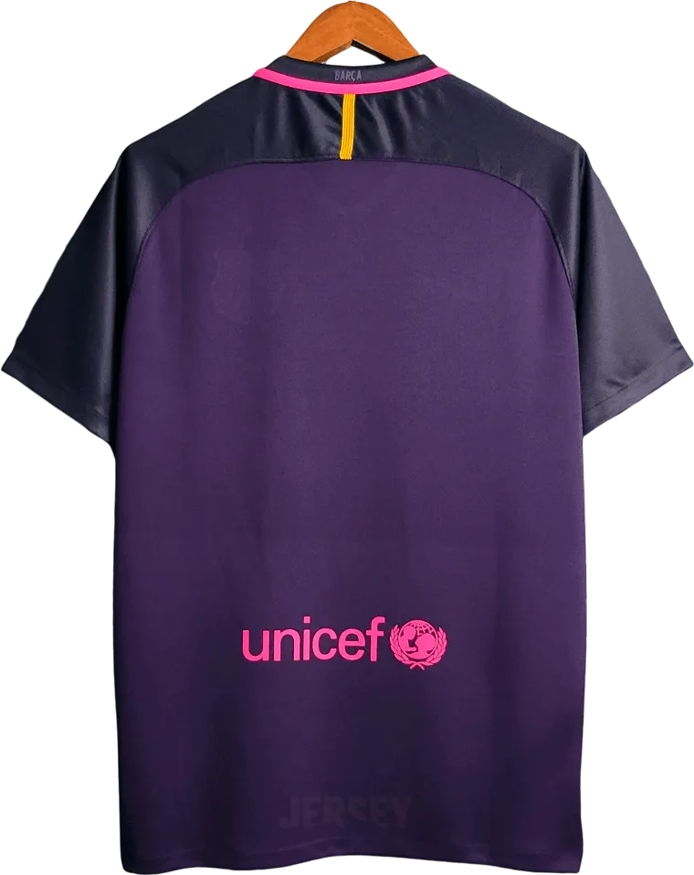 camiseta retro barcelona 2016-17 visitante reverso
