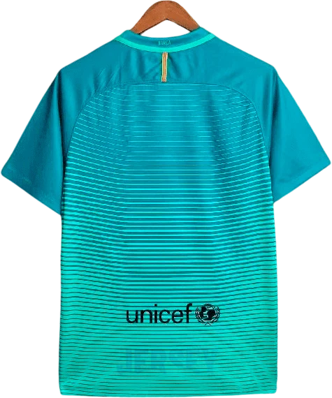 camiseta retro barcelona 2016-17 tercera reverso