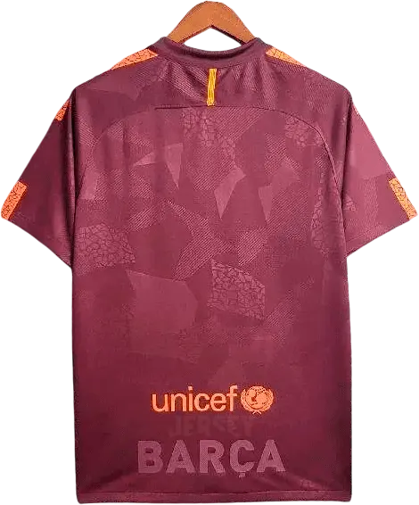 camiseta retro barcelona 2017-18 tercera reverso