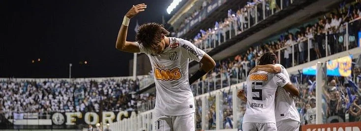 neymar en 2012 celebrando un gol