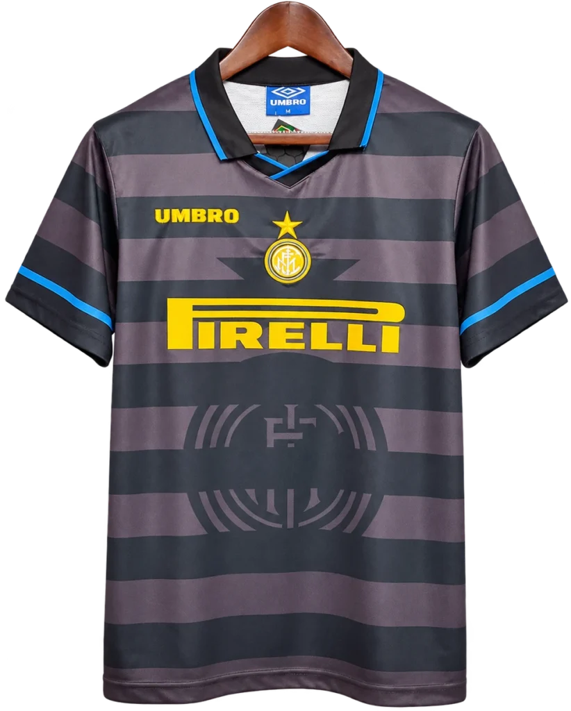 Camiseta retro del Inter Milan 1997-98 de Ronaldo Nazário con el dorsal 10