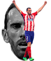 Camisetas retro Atlético de Madrid Diego Godín