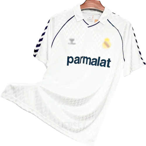 Camiseta del real madrid retro 1986