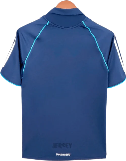 camiseta retro real madrid 2005 visitante reverso