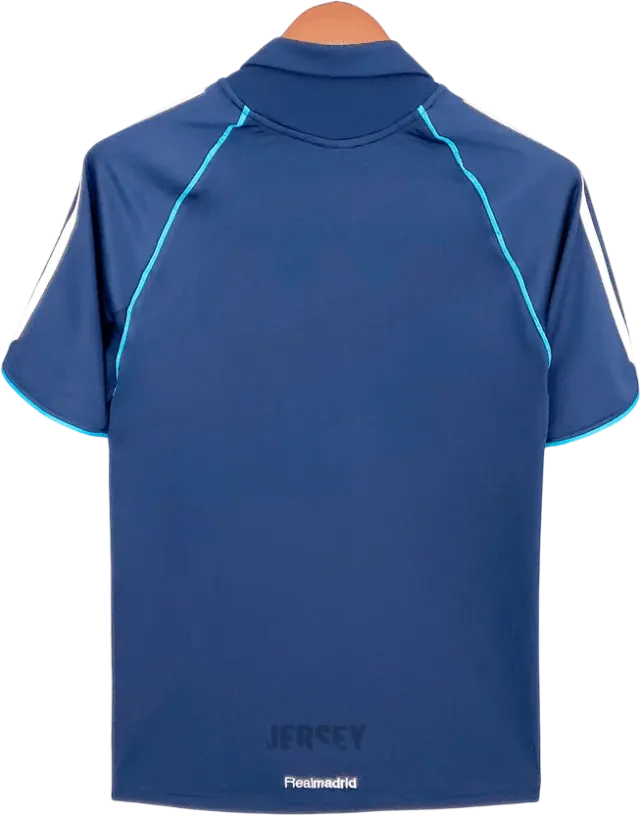 camiseta retro real madrid 2005 visitante reverso
