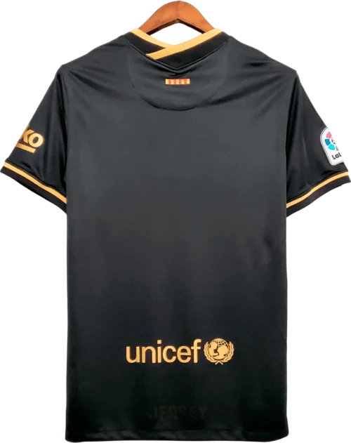 camiseta retro barcelona 2020-21 visitante reverso