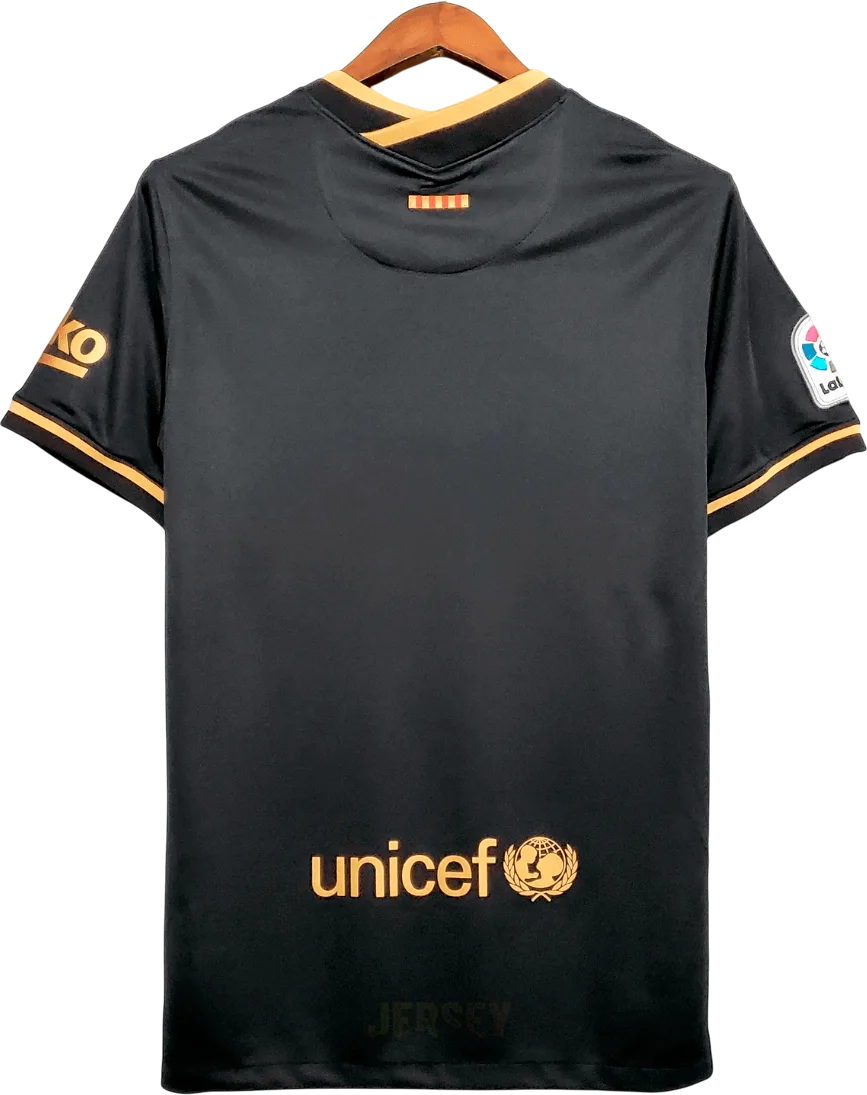 camiseta retro barcelona 2020-21 visitante reverso