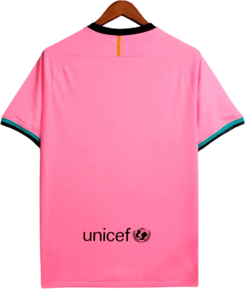 camiseta retro barcelona 2020-21 tercera reverso