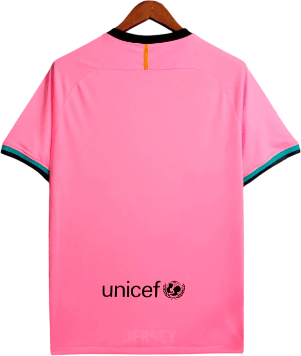 camiseta retro barcelona 2020-21 tercera reverso