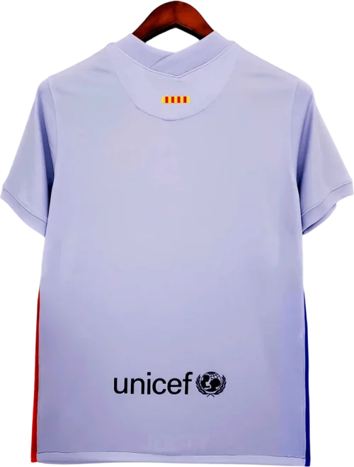 camiseta retro barcelona 2021-22 visitante reverso