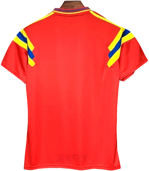 camiseta colombia 1990 visitante reverso