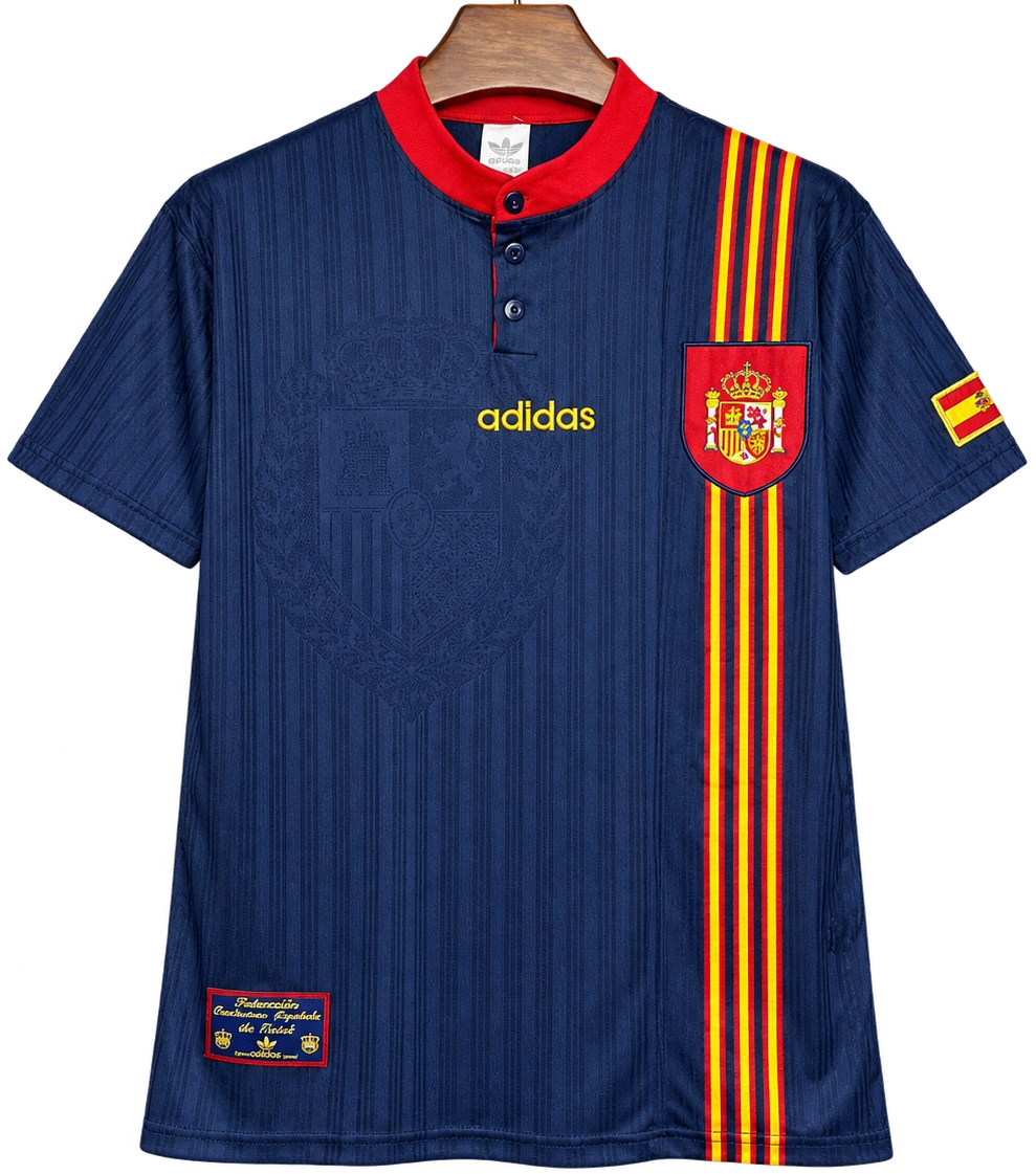 camiseta españa 1996 visitante