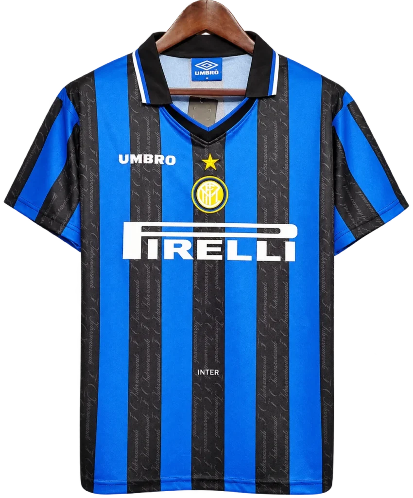 Camiseta retro del Inter Milan 1997-98 de Ronaldo Nazário con el dorsal 10