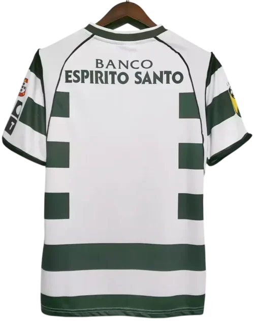 camiseta sporting de lisboa 2002-03 local reverso