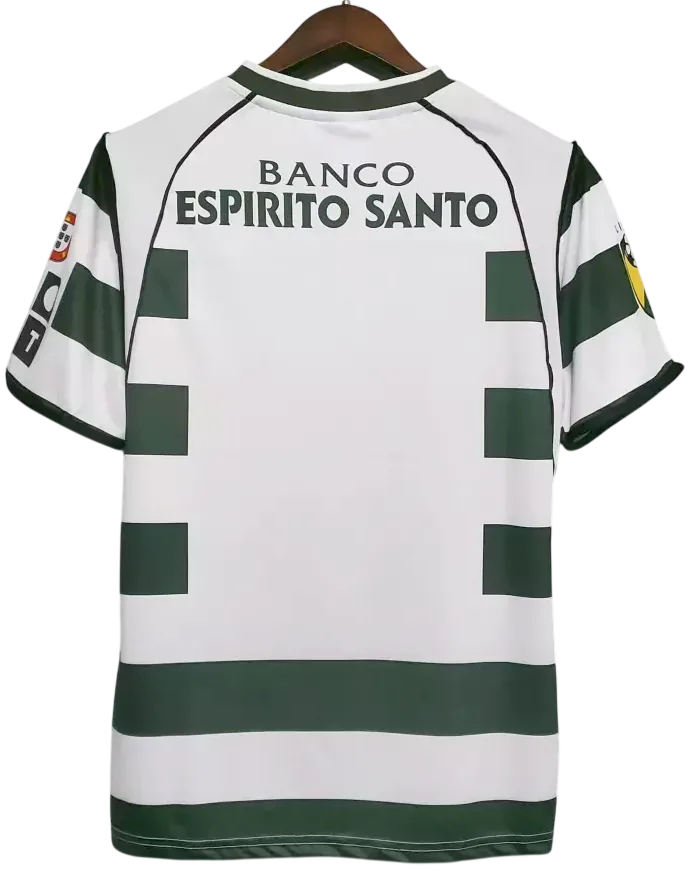 camiseta sporting de lisboa 2002-03 local reverso