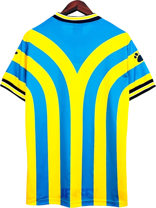 camiseta málaga 1997 98 visitante reverso