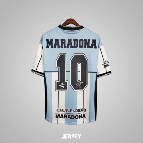 camiseta argentina 2001 especial Maradona reverso