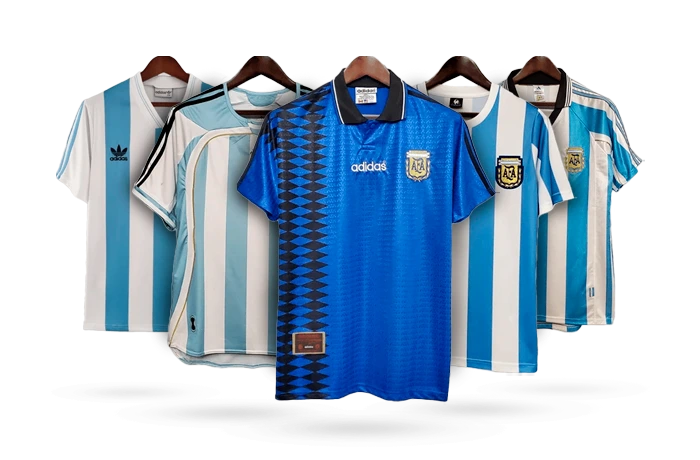 camisetas retro de la selección Argentina