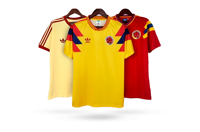 camisetas retro selección Colombia