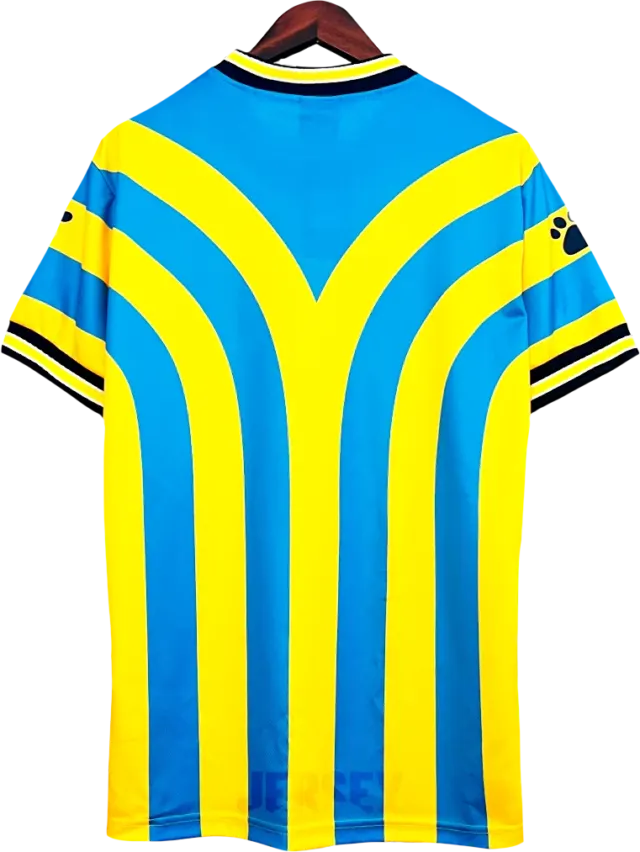 camiseta málaga 1997 98 visitante reverso