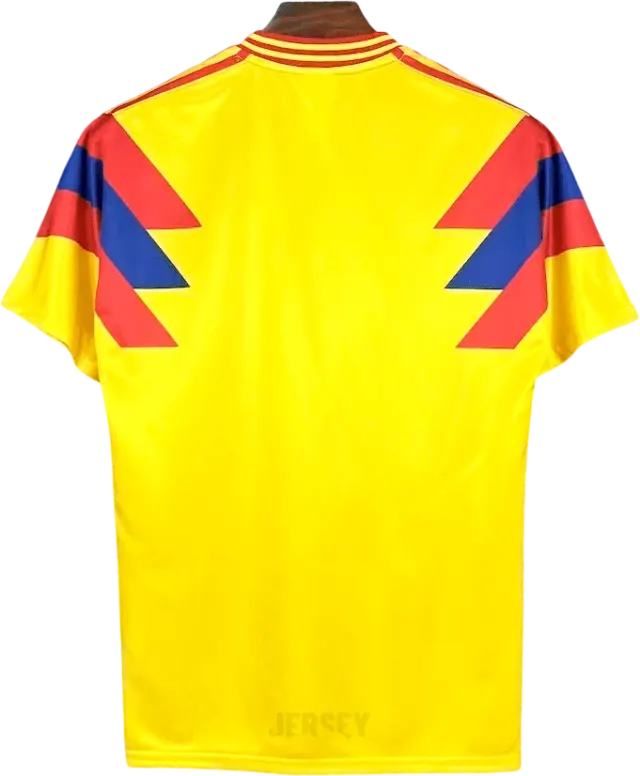 camiseta colombia 1990 reverso