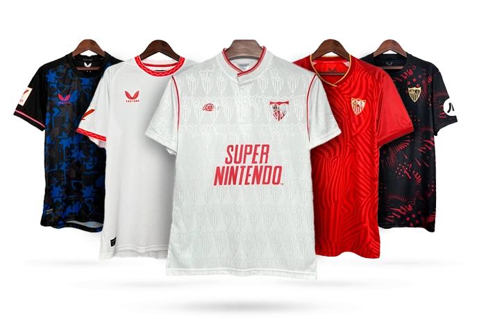 camisetas sevilla retro