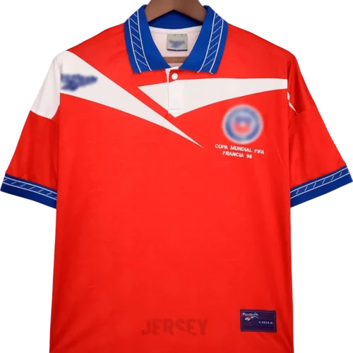camiseta de la selección chilena 1998 local