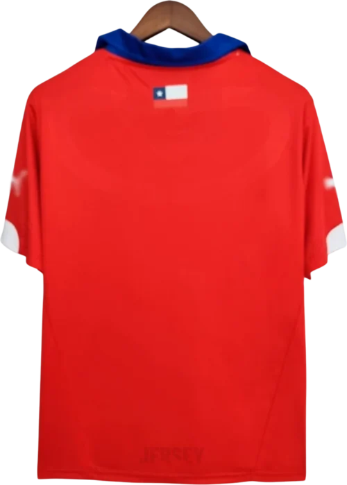 camiseta de la selección chilena 2014 local reverso