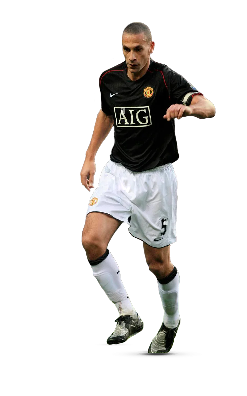 Rio Ferdinand en la temporada 2007-08 con el Manchester United