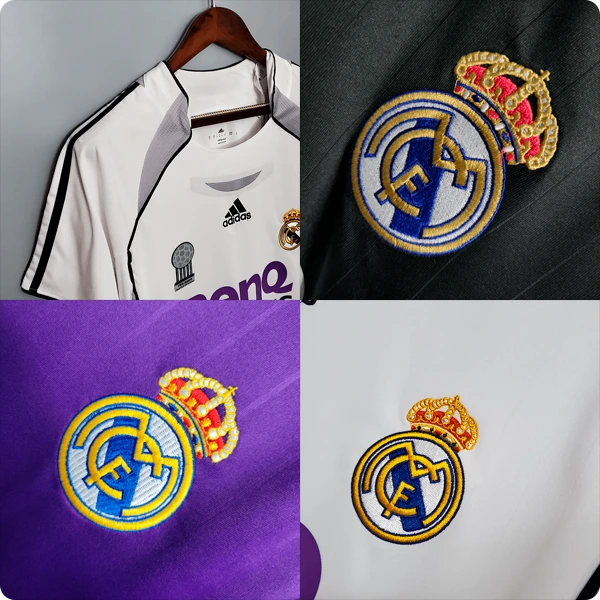 Detalles de las camisetas Real Madrid 2006-07