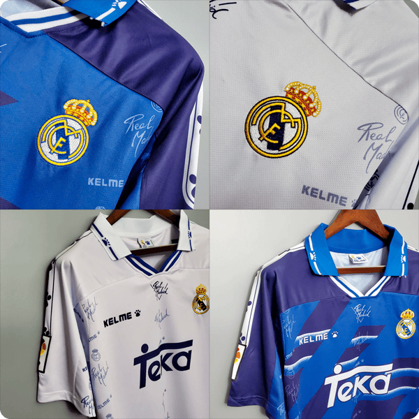 Detalles de las camisetas real madrid 1994-95