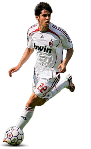 Kaká en la temporada 2006-07 con el AC Milan