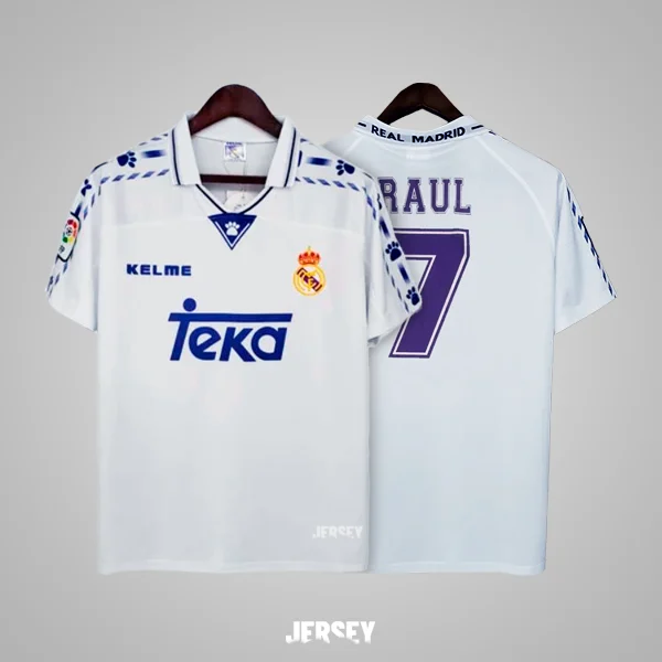 Camiseta de Raúl en el Real Madrid 1996