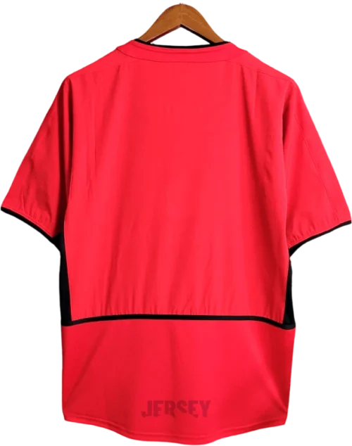 Camiseta manchester united 2002 03 reverso