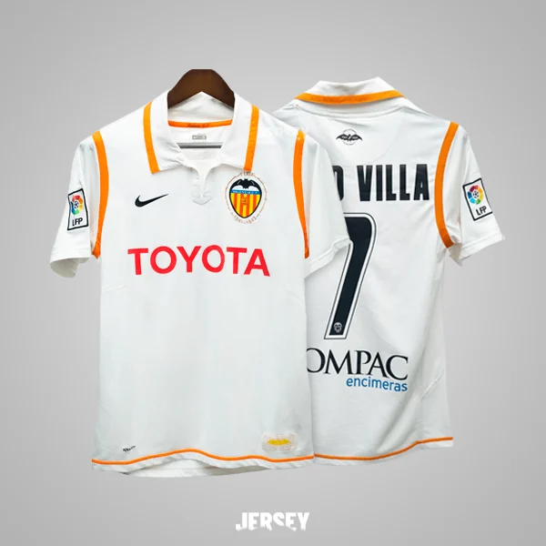 Camiseta de David Villa en Valencia 2007-08