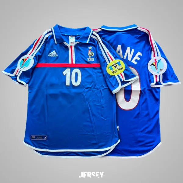 Camiseta de Zinedine Zidane en Francia 2000