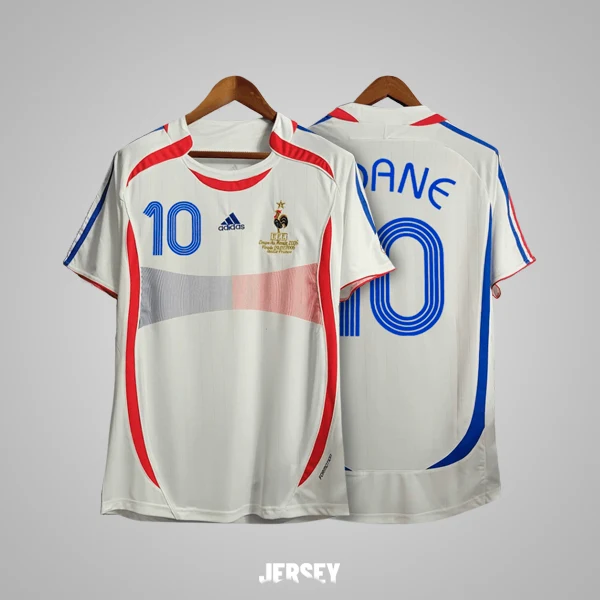 Camiseta de Zinedine Zidane en Francia 2006 visitante