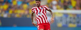 De Paul con el uniforme atlético de madrid 2022