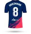 GRIEZMANN #8 camiseta alternativa atletico madrid 2021 de Griezmann