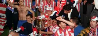 atletico de madrid 1996-97 celebrando