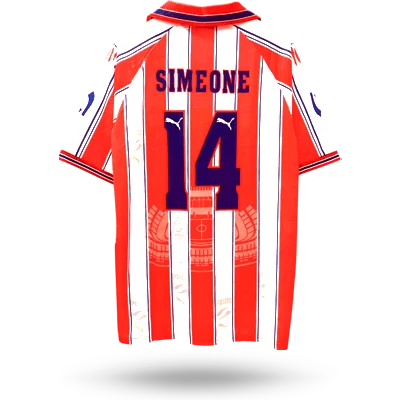 Camiseta Atlético de Madrid 1996-97 local de Diego Simeone