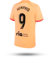 MEMPHIS #9 tercera camiseta atletico de madrid 2022 23 de Memphis