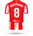 GRIEZMANN #8 Camiseta atlético de madrid 21 22 de Griezmann