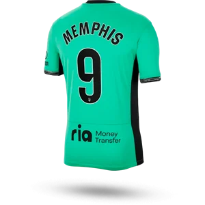 MEMPHIS #9 tercera equipación atleti 2023 de Memphis