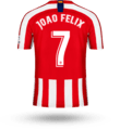 JOÃO FÉLIX #7 Camiseta João Félix Atlético de Madrid 2019-20 Local
